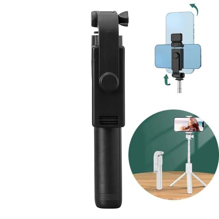 Version 1.0.0 SHUBONIK R1 Selfie Stick with Bluetooth Remote, Mobile Stand with Tripod and Remote, Phone Selfie Stand, Mobile Tripod r1 - Image 1