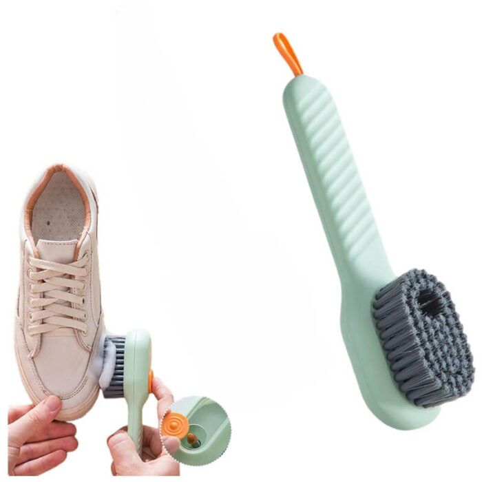 shoe cleaning brush (3) SHUBONIK Automatic Liquid Dispensing Cleaning Brush – Multifunctional Shoe & Clothes Cleaner - Image 1