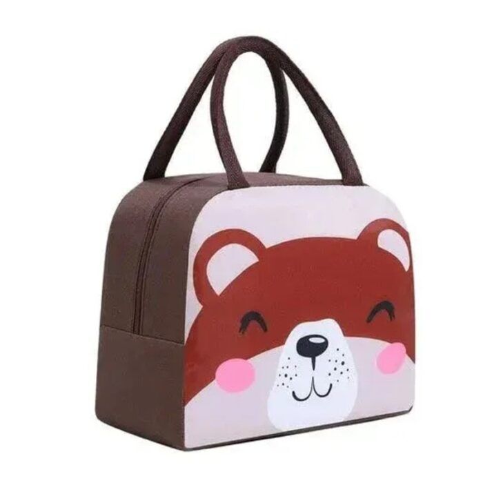 Thermal Insulated Lunch Bag for Girls Boys Students, Small Cartoon Insulated Lunchbag Waterproof Reusable - Image 1