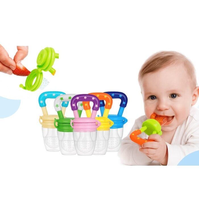 SHUBONIK Baby Fruit Feeder Pacifier – Safe Silicone Nibbler for Newborns & Infants | BPA-Free Fresh Food Feeder for Teething & Weaning - Image 1